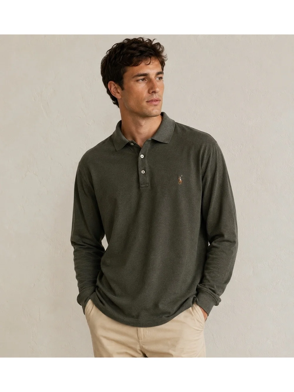 Polo Ralph Lauren Soft Cotton Long Sleeve Polo Men's Shirt Size XXL Tall